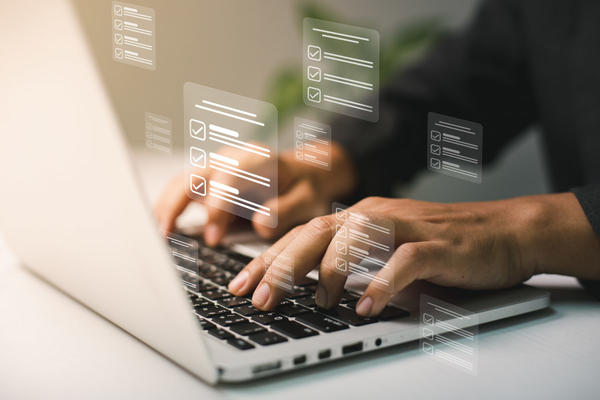 Guy Typing